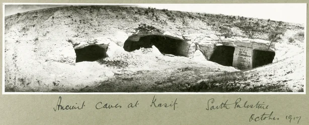Ancient Caves at Kasif, South Palestine, October 1917